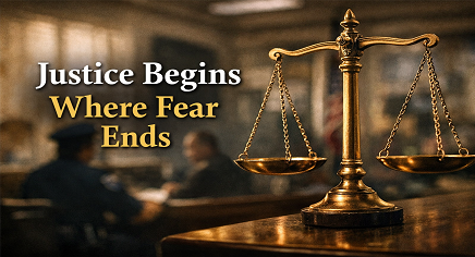 Justice Begins Where Fear Ends
